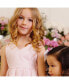 ფოტო #3 პროდუქტის Girls' Sleeveless Bow Shoulder Swing Dress, Toddler