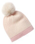 Фото #1 товара Phenix Two-Tone Cashmere Hat Women's Pink