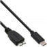 Фото #1 товара InLine USB 3.2 Gen.1x2 Cable - USB-C male / Micro-B male - black - 1.5m