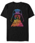 Фото #1 товара Star Wars Men's Classic Tie Dye Darth Vader Helmet Short Sleeve T-Shirt