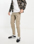 Фото #4 товара Jack & Jones Intelligence loose fit washed cargo trouser in beige