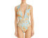 Фото #1 товара Nicholas Sonya 285516 Women Belted Printed One-Piece Swimsuit, Size XL