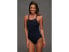 Фото #1 товара Nike Women's 238987 Solid Poly Lingerie Tank One Piece Navy Swimsuit Size 12
