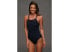 Nike Women's 238987 Solid Poly Lingerie Tank One Piece Navy Swimsuit Size 12