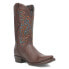 Фото #2 товара Dingo Gold Rush Leather Embroidered Snip Toe Cowboy Mens Brown Casual Boots DI1