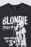 Coool Blondie Oversize Bisiklet Yaka Baskılı %100 Pamuk Kısa Kollu Yıkamalı Tişört