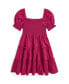 Toddler and Little Girls Smocked Cotton Jersey Dress