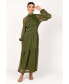Фото #2 товара Women's Julip Sheer Long Sleeve Maxi Dress