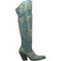 Фото #1 товара Dan Post Boots Flower Child Snip Toe Cowboy Womens Blue Dress Boots DP3271