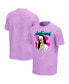 Фото #1 товара Men's Purple Aaliyah Spray Washed Graphic T-shirt