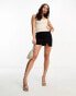 Morgan knitted cami top with gold buckle detail in beige Бежевый, XS - EU 34 - фото #4