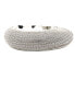 Фото #2 товара Chrome Plated Crystal Embellished Ceramic Ashtray