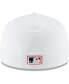 ფოტო #4 პროდუქტის Men's White Chicago White Sox Cooperstown Collection Wool 59FIFTY Fitted Hat
