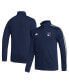 Men's Navy New York Rangers Raglan Full-Zip Track Jacket