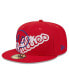 Фото #2 товара Men's Red Philadelphia Phillies Game Day Overlap 59FIFTY Fitted Hat