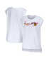 Фото #1 товара Women's White Chicago Blackhawks Greetings From Muscle T-shirt