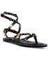 Фото #1 товара Women's Recent Ankle-Wrap Studded Flat Sandals