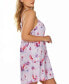 Фото #3 товара Plus Size 1Pc. Soft Brushed Nightgown Printed in All Over Floral
