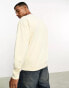 Фото #4 товара ASOS DESIGN oversized sweatshirt in washed beige with collegiate print