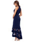 Фото #2 товара Платье женское XSCAPE Scuba Crepe Sheer-Stripe High-Low