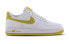 Фото #3 товара Nike Air Force 1 Low Patent White Bright Citron 低帮 板鞋 女款 白黄 / Кроссовки Nike Air Force AH0287-103