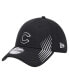 ფოტო #1 პროდუქტის Men's Black Chicago Cubs Active Dash Mark 39THIRTY Flex Hat