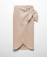 Фото #6 товара Women's Bow Linen Skirt