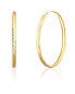 Timeless gold-plated hoop earrings SVLE0206XD5GO