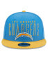 Фото #4 товара Men's Powder Blue, Gold Los Angeles Chargers Headline 9FIFTY Snapback Hat