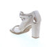 Фото #6 товара A.S.98 Bray A85005-101 Womens Beige Leather Hook & Loop Block Heels Shoes 9.5