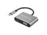 Фото #2 товара Conceptronic DONN16G - Wired - USB 3.2 Gen 1 (3.1 Gen 1) Type-C - 100 W - Grey - 5 Gbit/s - 4K Ultra HD