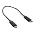 ROLINE Secomp USB 2.0 Charging Cable - Micro B - Micro B - M/M 0.3m - 0.3 m - Micro-USB B - Micro-USB B - USB 2.0 - Male/Male - Black
