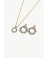 ფოტო #4 პროდუქტის Ysabel Pave Eternity Twist Hoop Pendant Necklace