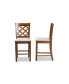 Фото #6 товара Ramiro Modern and Contemporary Transitional Wood Counter Stool Set, 2 Piece