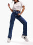 Фото #4 товара ASOS DESIGN Petite easy straight jeans in mid blue