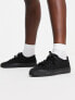 ASOS DESIGN Dizzy lace up trainers in black drench