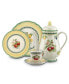 French Garden Coffee Pot, Premium Porcelain