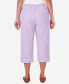 Фото #2 товара Women's Garden Party Chambray Pull-On Capri Pants