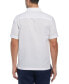 Фото #2 товара Men's Short Sleeve Linen Blend Bamboo Leaf Print Button-Front Shirt