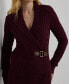 ფოტო #3 პროდუქტის Petite Buckled Cotton Sweater