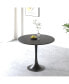 Фото #2 товара 31.5" Round Black Dining Table with MDF Top