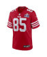 Men's George Kittle Scarlet San Francisco 49ers Super Bowl LVIII Game Jersey
