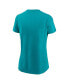 Women's Aqua Miami Dolphins Primary Logo T-Shirt