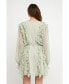 ფოტო #5 პროდუქტის Women's Button Down Ruffle Mini Dress