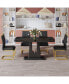 Фото #1 товара Luxurious black marble table and 4 chairs