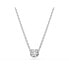 Imber Pendant, Round Cut, White, Rhodium Plated Necklace