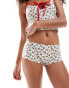 Фото #1 товара Reclaimed Vintage mini short bikini bottoms in floral print