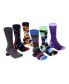 Men's Bold Designer Dress Socks 6 Pack