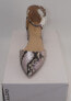 ALDO ZULIAN Women's Snake Block Heel Pump Leather Shoes Size 6 New