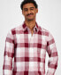 Фото #3 товара Men's Burke Regular-Fit Plaid Button-Down Shirt, Created for Macy's